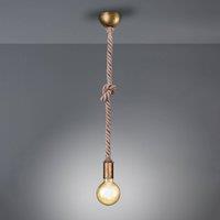 Trio Lighting Rope pendant lamp with a decorative rope, 1-bulb