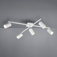 Trio Lighting Marley downlight matt white 5-bulb
