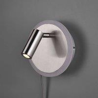 Trio Lighting Jordan LED wall light, two-bulb, nickel