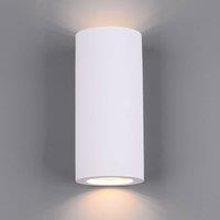 Trio Lighting Zazou wall lamp made of plaster, two-bulb