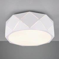 Trio Lighting Zandor ceiling lamp with a white lampshade