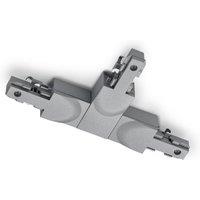 Trio Lighting T-connector DUOline, protective earth right, titanium