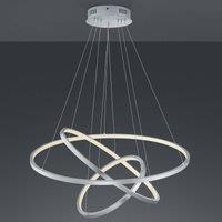 Trio Lighting Trio WiZ Aaron smart LED pendant light matt nickel