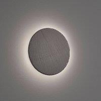 Trio Lighting Raven LED wall light, slate, round