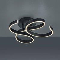 Trio Lighting Francis LED ceiling light, anthracite