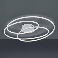 Trio Lighting Gale LED ceiling lamp, 80 cm, matt white