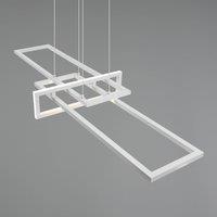 Trio Lighting Salinas LED hanging light, 4,000 K, matt white