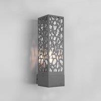 Trio Lighting Cooper outdoor wall light with patterned lampshade