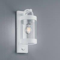 Trio Lighting Sambesi outdoor wall lamp, motion sensor, white
