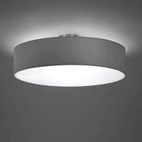 Trio Lighting Hotel ceiling light, matt nickel/grey, 50 cm