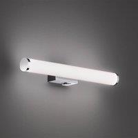 Trio Lighting Mattimo LED wall light, width 40 cm, chrome, switch