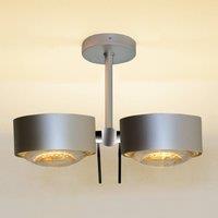 Top Light Ceiling light Puk Sides chrome matt 10 cm 2-bulb G9