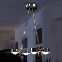 Top Light PUK CEILING ceiling light, 4-bulb, chrome