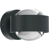 Top Light Puk Mini Wall LED 2x8W lenses clear, anthracite matt