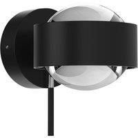 Top Light Puk Mini Wall+ LED lenses clear, black matt/chrome