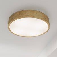 TEMAR LIGHTING Cleo ceiling light, 48 cm, 4-bulb, oak wood, E27