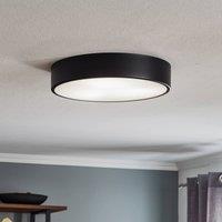 TEMAR LIGHTING Cleo 400 ceiling lamp, black, sensor, IP20, 40 cm, metal