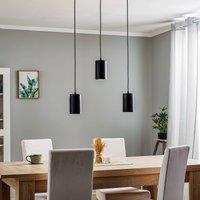 TEMAR LIGHTING ZW Tube 170 pendant light, 3-bulb, black
