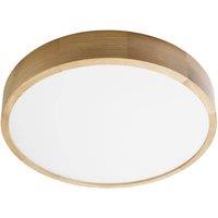TEMAR LIGHTING Cleo DR475 ceiling light, IP54, 47.5 cm, oak wood, E27