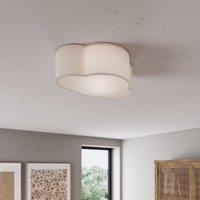TK Lighting Cloud ceiling light made of textile, length 41 cm, grey