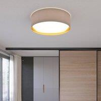 TK Lighting Bilbao ceiling light, grey/gold, 60 cm