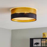 TK Lighting Hilton ceiling light, black/gold, 45 cm