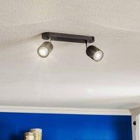 TK Lighting Downlight Top, 2-bulb, black