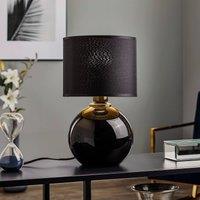 TK Lighting Palla table lamp, 20 cm, black/gold