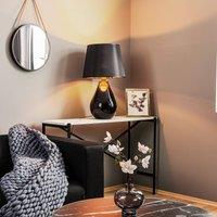 TK Lighting Lacrima table lamp, black/gold
