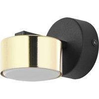 TK Lighting Dallas wall light, 1-bulb, black and gold