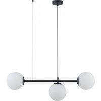 TK Lighting Celeste hanging light with spherical glass shades, 3-bulb