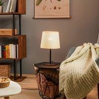 TK Lighting Chicago table lamp with linen lampshade
