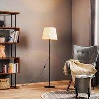 TK Lighting Chicago floor lamp with linen lampshade