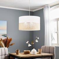 TK Lighting Linobianco pendant light with jute