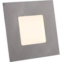 Heitronic LED recessed light for recessed boxes, silver