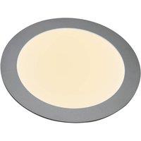 Heitronic 27636 recessed LED panel, flat, round, 12 W