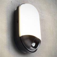 Heitronic LED outdoor wall light Toledo with motion detector