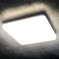 Heitronic Pronto LED ceiling light, angular, 28 x 28 cm