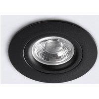 Heitronic DL6809 LED downlight, round, black