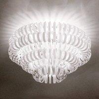 Vistosi Glass ceiling light ECOS, white
