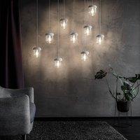 UMAGE Acorn hanging lamp white/steel, one-bulb