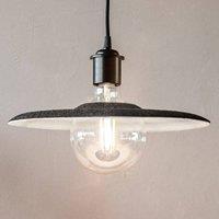 UMAGE Shade hanging light black, felt lampshade