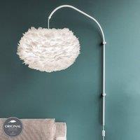 UMAGE Eos Willow wall light white medium lampshade