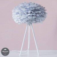 UMAGE Eos mini table lamp grey feathers