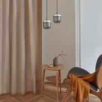 UMAGE Acorn hanging lamp 2-bulb smoky grey steel