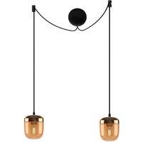 UMAGE Acorn hanging lamp two-bulb amber brass