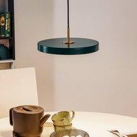 UMAGE LED hanging light Asteria Mini dark green/brass 31 cm