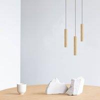 UMAGE Chimes Cluster 3 hanging light, light oak