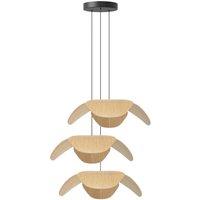 UMAGE Forget Me Not large pendant lamp, 3-bulb, oak