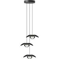 UMAGE Forget Me Not mini pendant lamp, 3-bulb, black oak